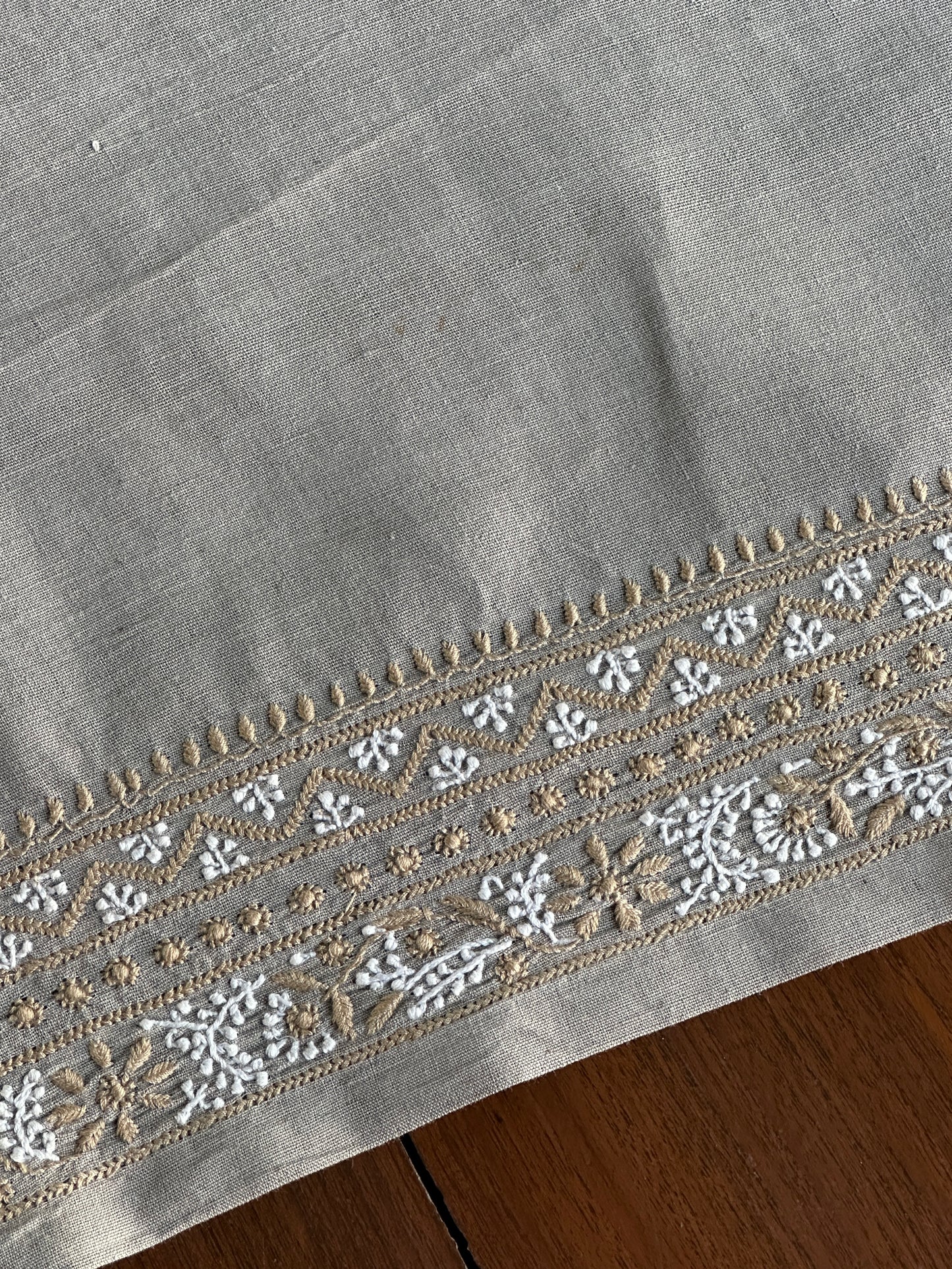 Cloudy Grey Malkha Handspun Khadi Kurtas Unisex Fabric