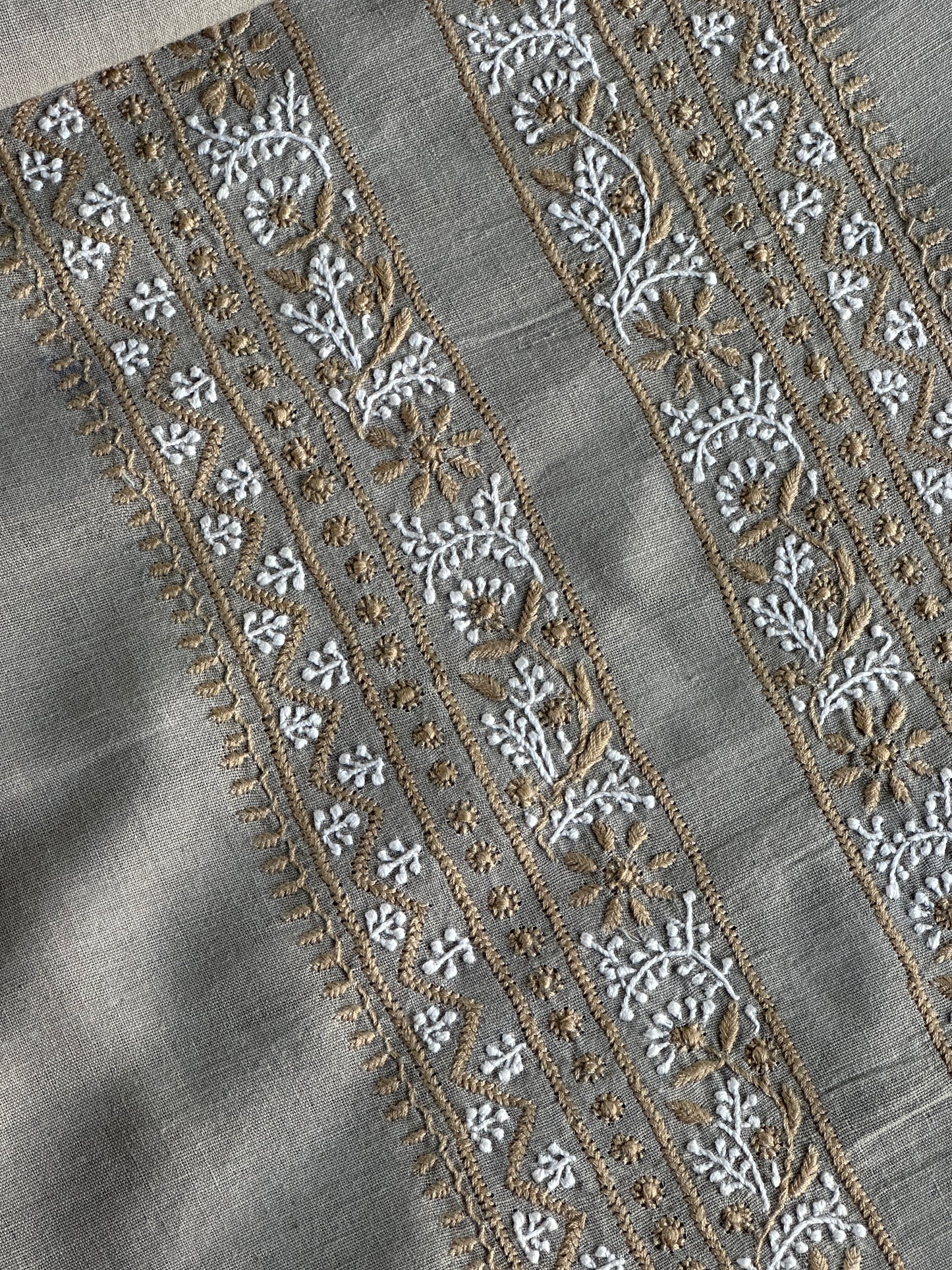 Cloudy Grey Malkha Handspun Khadi Kurtas Unisex Fabric