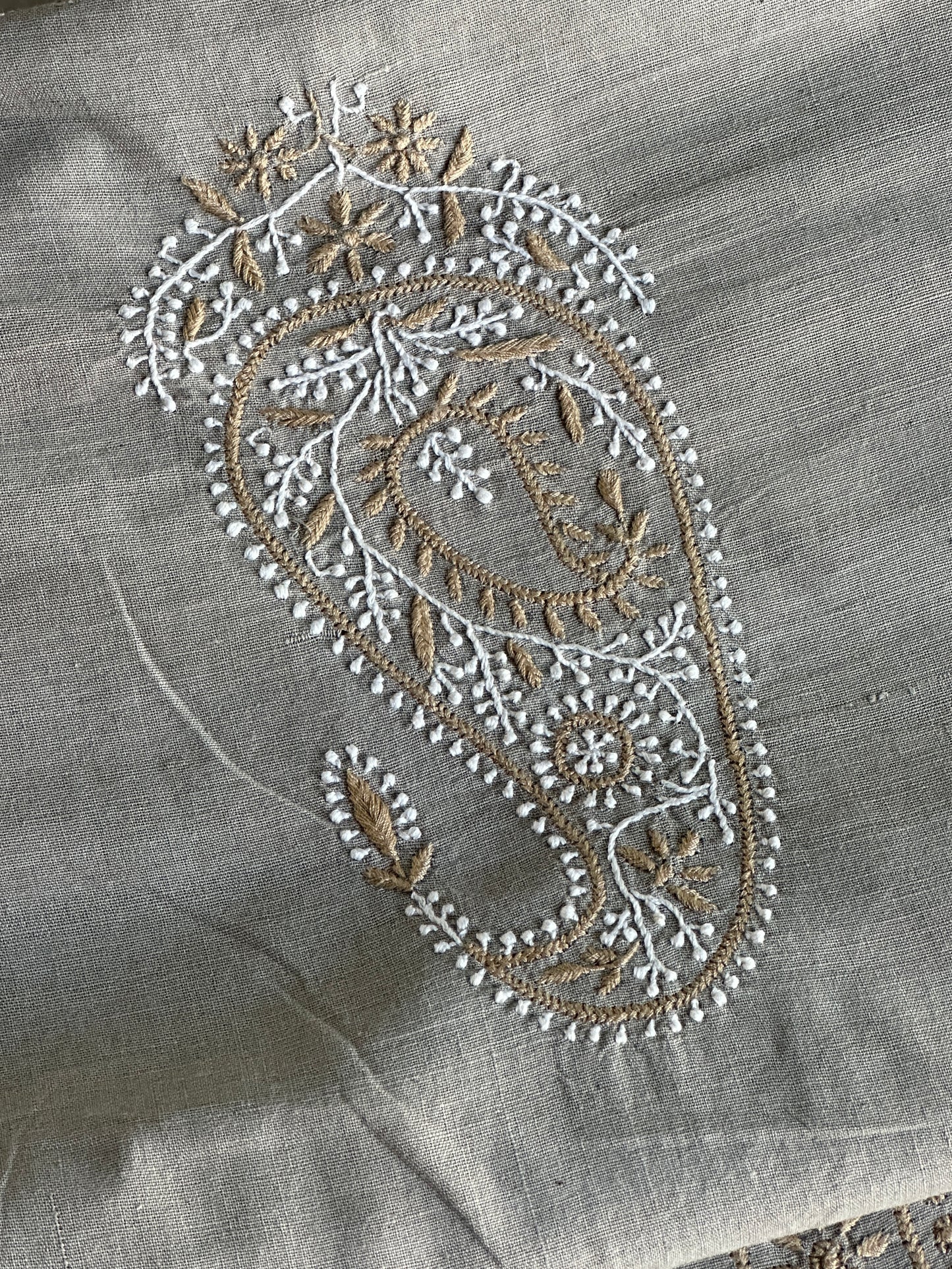 Cloudy Grey Malkha Handspun Khadi Kurtas Unisex Fabric