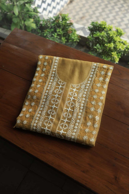 Daraz Chanderi Chikankari Kurta Fabrics