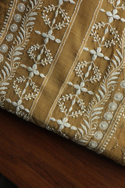 Daraz Chanderi Chikankari Kurta Fabrics