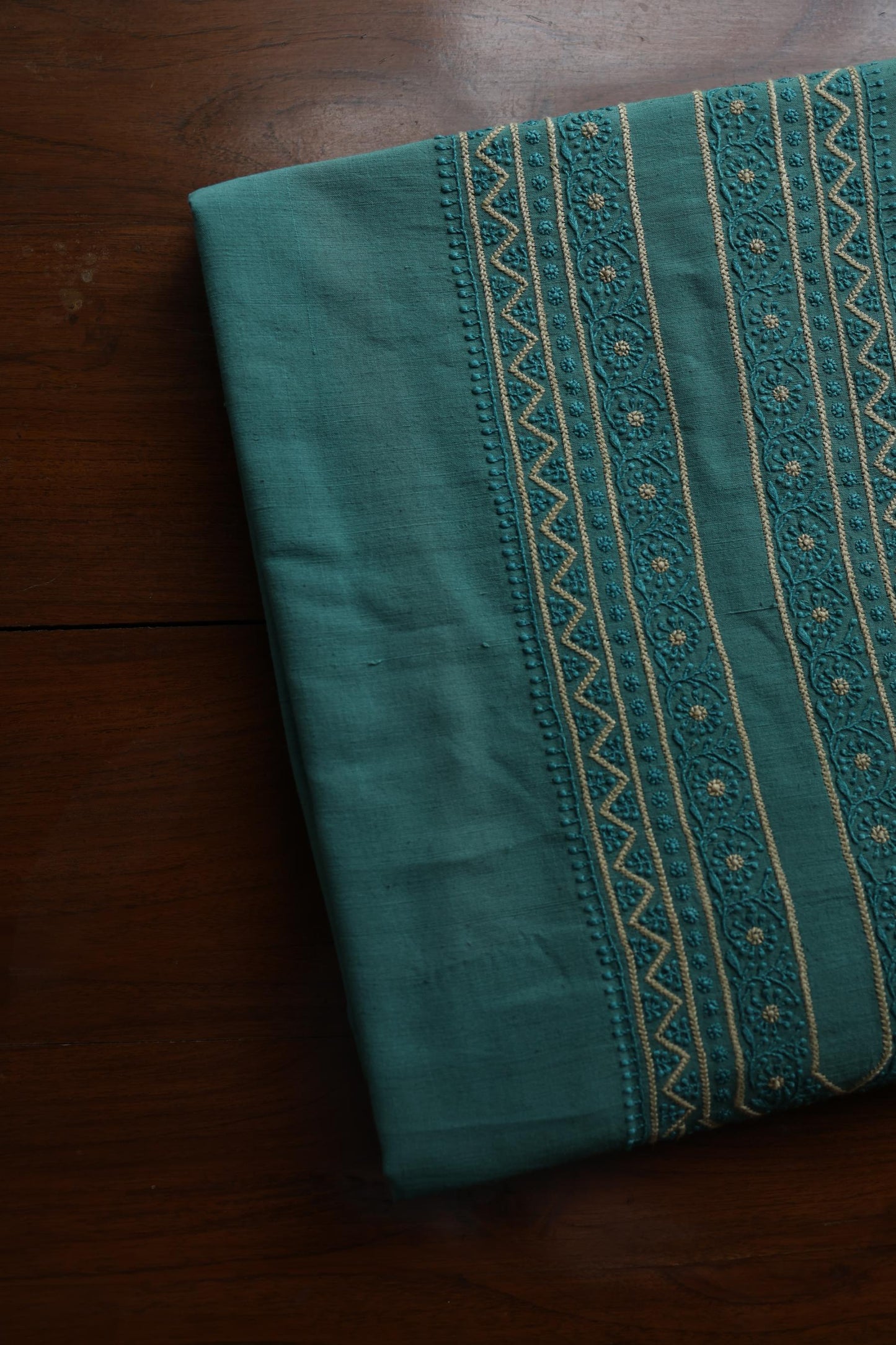 Dark Green Malkha Handspun Khadi Kurtas Unisex Fabric