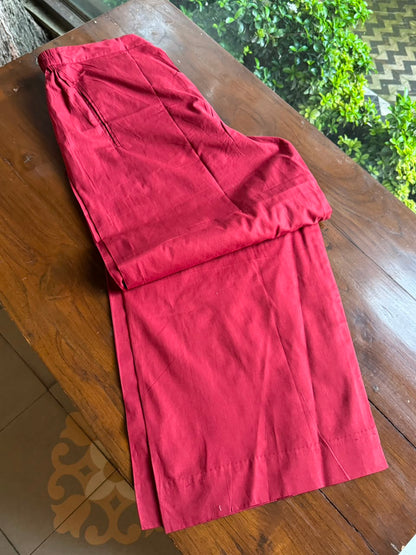 Dark Pink & Yellow Shade Malmal Pearl White Chikankari Ready to Wear Kurta Set