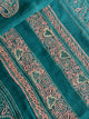 Deep Aqua Shade Moonga Silk Chikankari Men’s Kurta Fabric