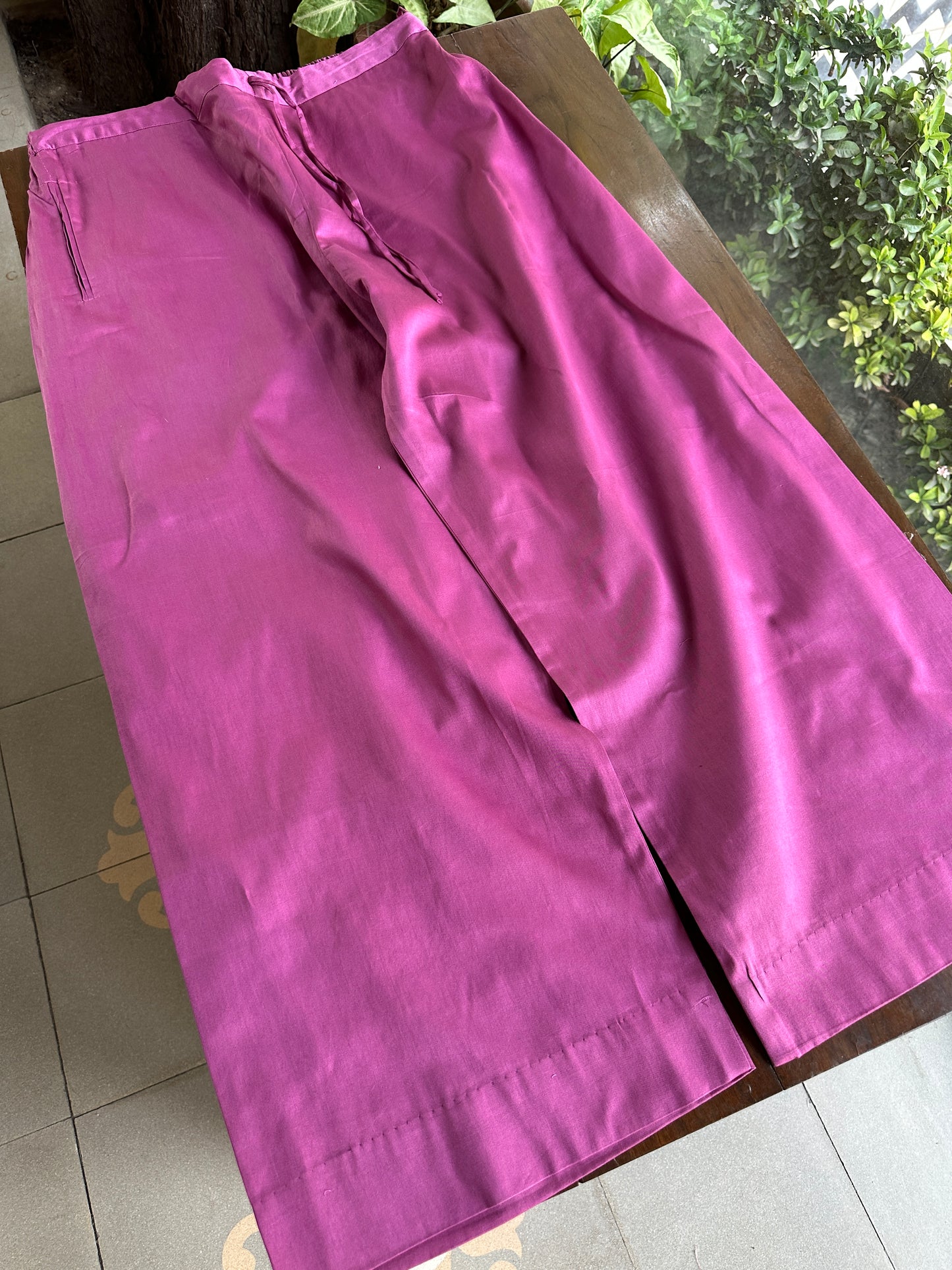 Deep Plum Shade Noor Organza Applique Kurta Set