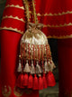 Designer Heavy Tassel Tissue Potli Bag