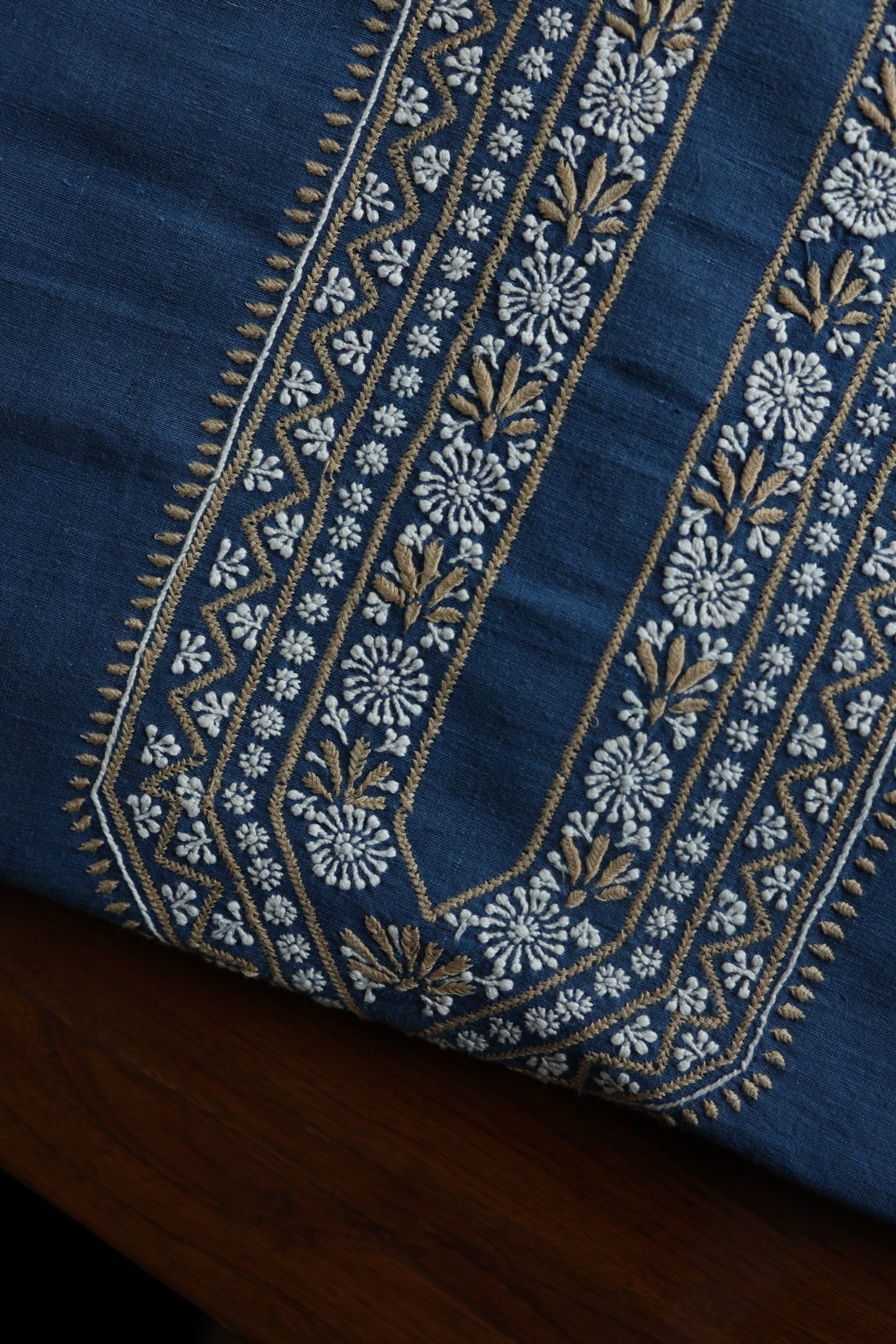 Dusk Blue Shade Malkha Handspun Khadi Kurtas Unisex Fabric
