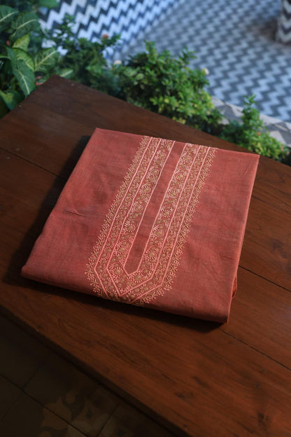 Dusty Rose Malkha Handspun Khadi Kurtas Unisex Fabric