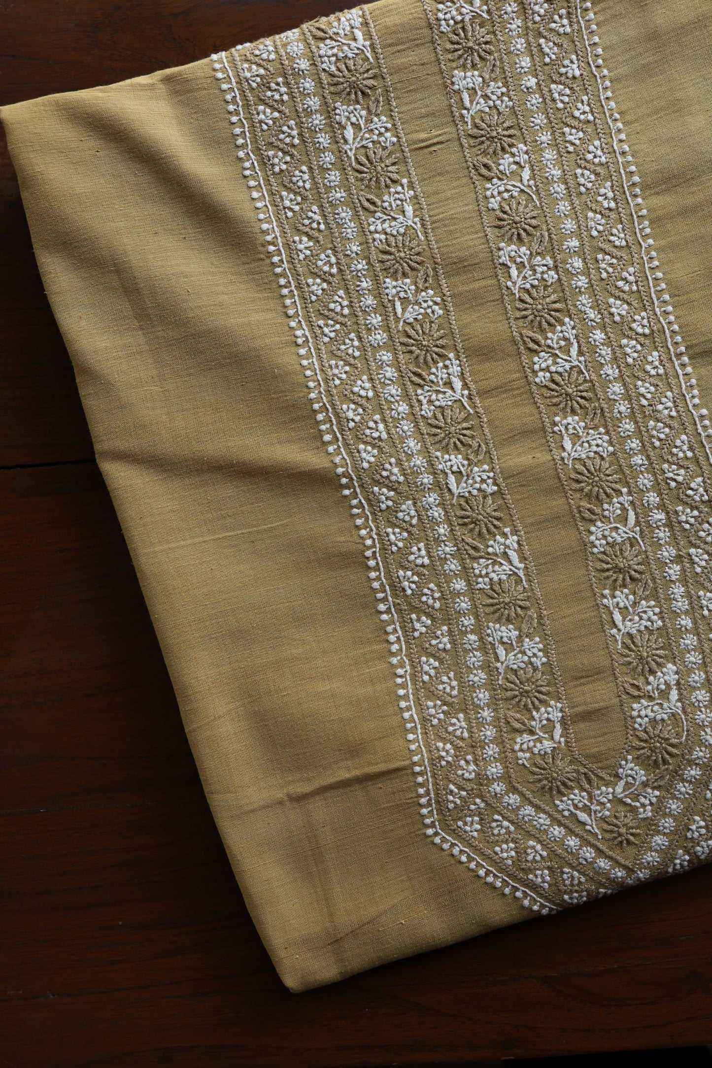 Dusty Yellow Malkha Handspun Khadi Kurtas Unisex Fabric