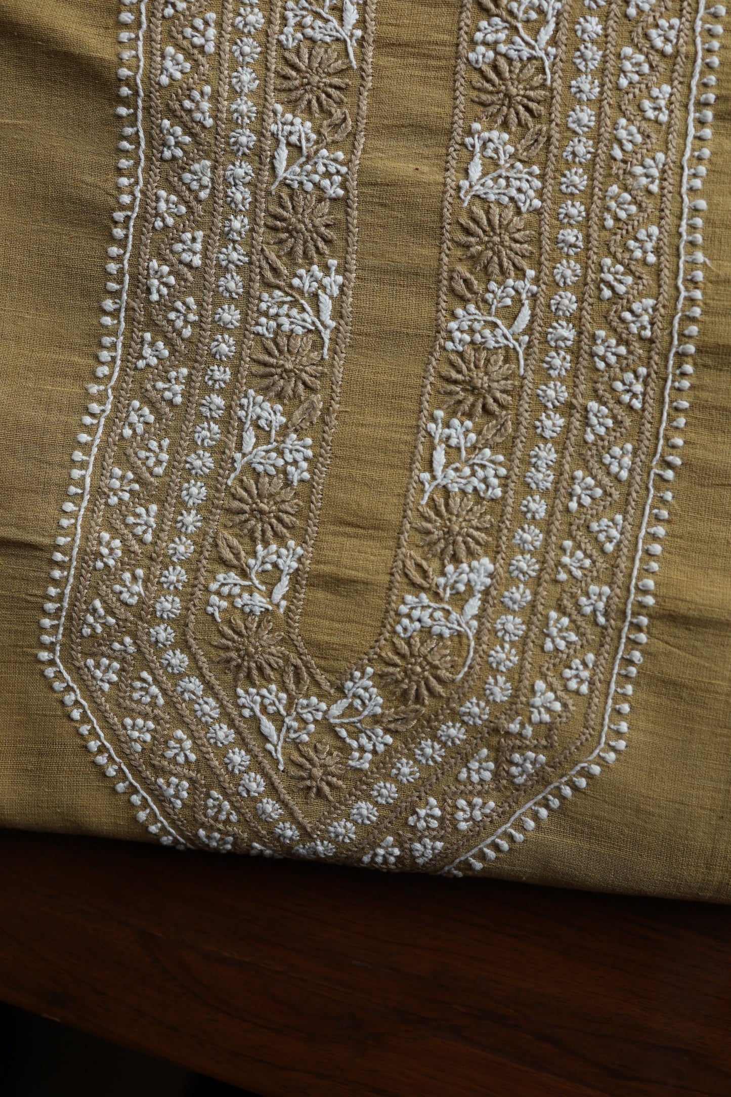 Dusty Yellow Malkha Handspun Khadi Kurtas Unisex Fabric