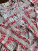 Floral Motif Chikankari Semi-Georgette Short Top / Kurti