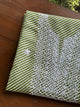 Green Kota Lehriya Print Chikankari Unstitched Women's Kurta Fabric