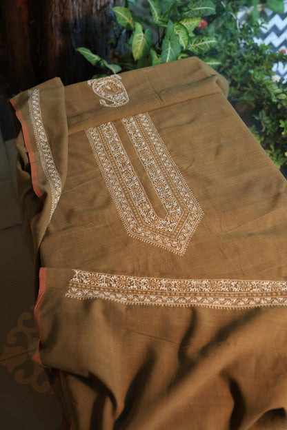 Green Malkha Handspun Khadi Kurtas Unisex Fabric