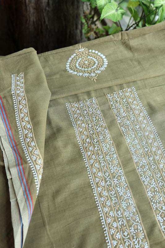 Green Malkha Handspun Khadi Kurtas Unisex Fabrics
