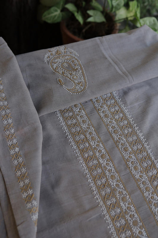 Grey Shade Malkha Handspun Khadi Kurtas Unisex Fabric