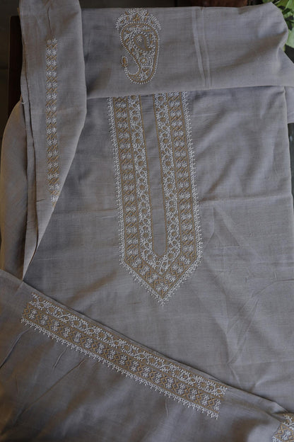 Grey Shade Malkha Handspun Khadi Kurtas Unisex Fabric