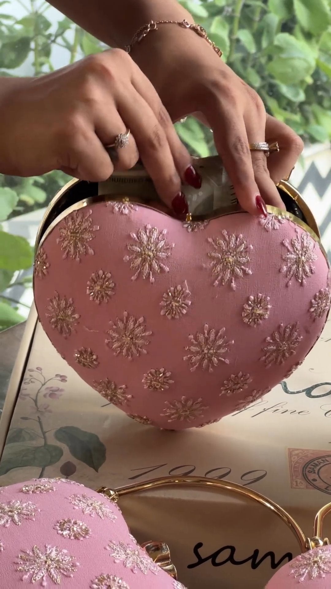Head Shaped Chikankari Sling Bag