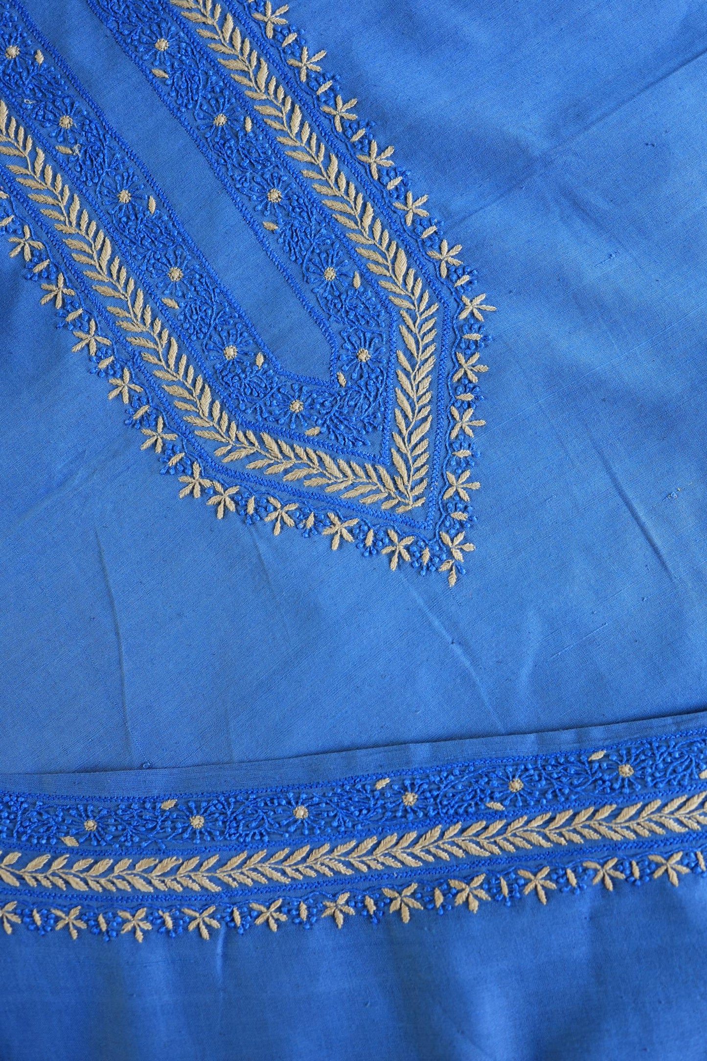 Ink Blue Malkha Handspun Khadi Kurtas Unisex Fabric