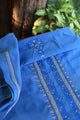 Ink Blue Malkha Handspun Khadi Kurtas Unisex Fabric