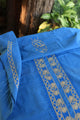 Ink Blue Malkha Handspun Khadi Kurtas Unisex Fabric