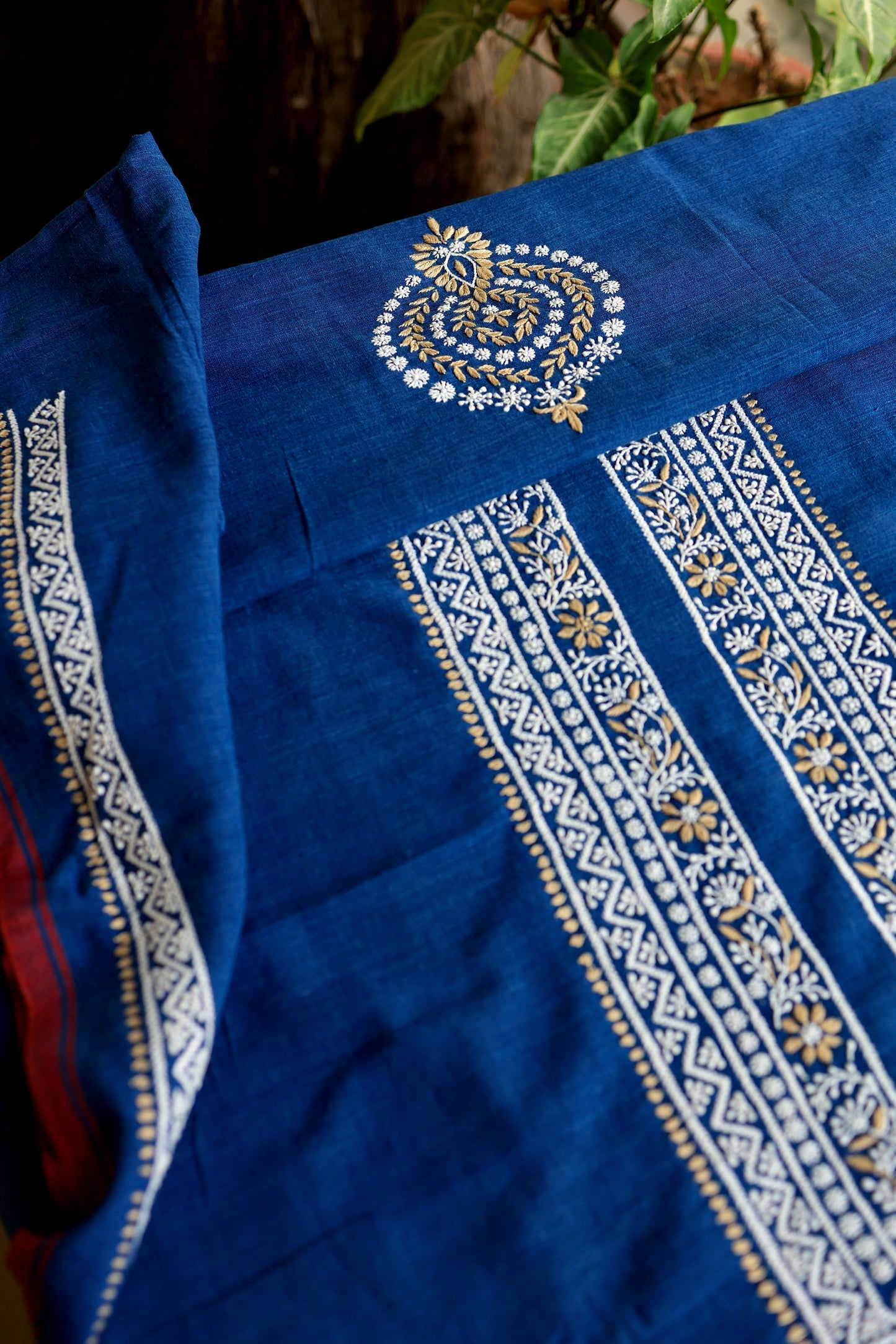 Ink Blue Malkha Handspun Khadi Kurtas Unisex Fabrics