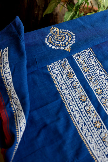 Ink Blue Malkha Handspun Khadi Kurtas Unisex Fabrics