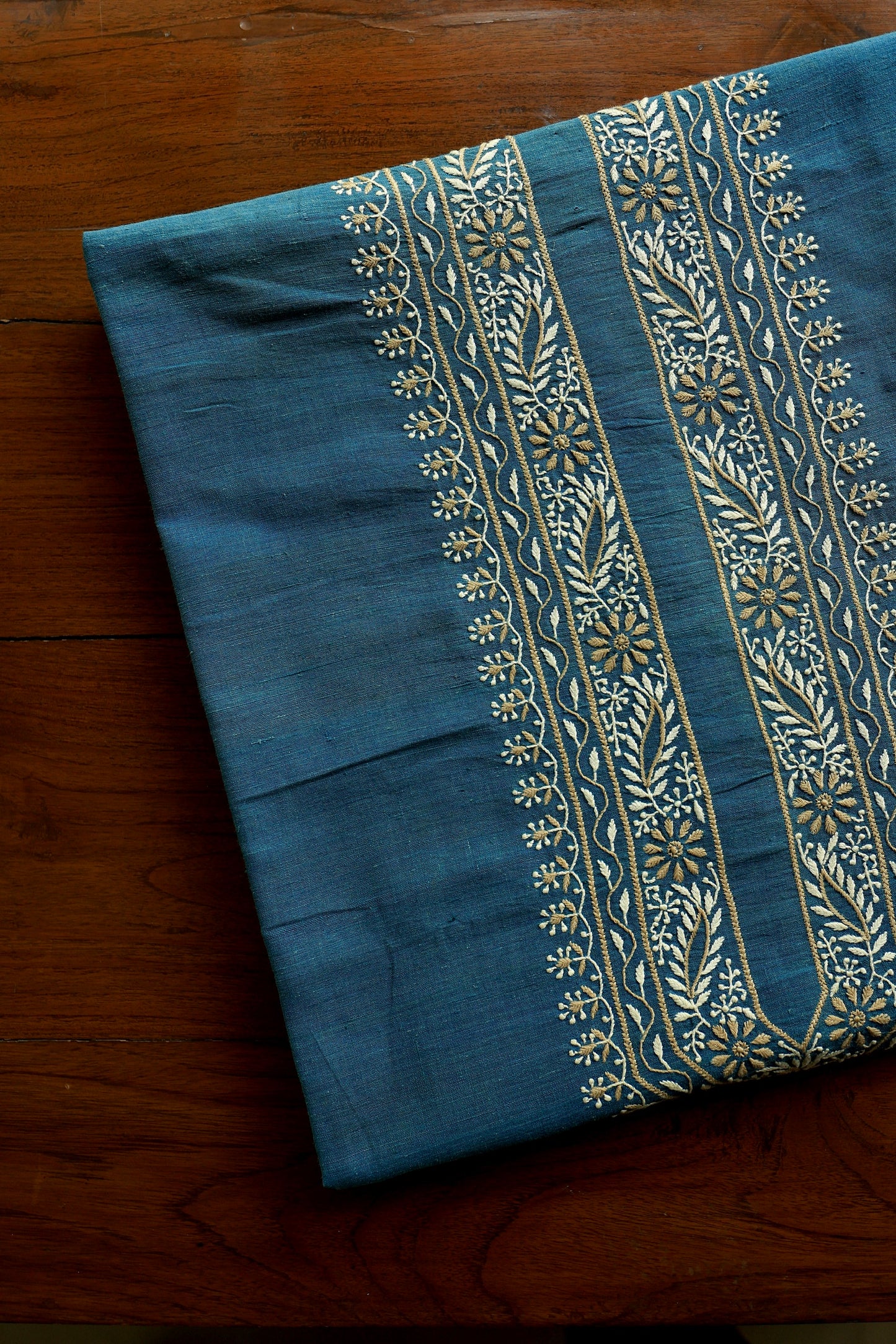 Ink Blue Malkha Handspun Khadi Kurtas Unisex Fabric