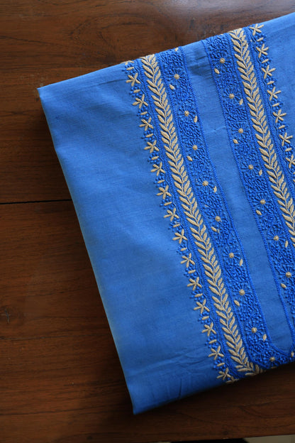 Ink Blue Malkha Handspun Khadi Kurtas Unisex Fabric