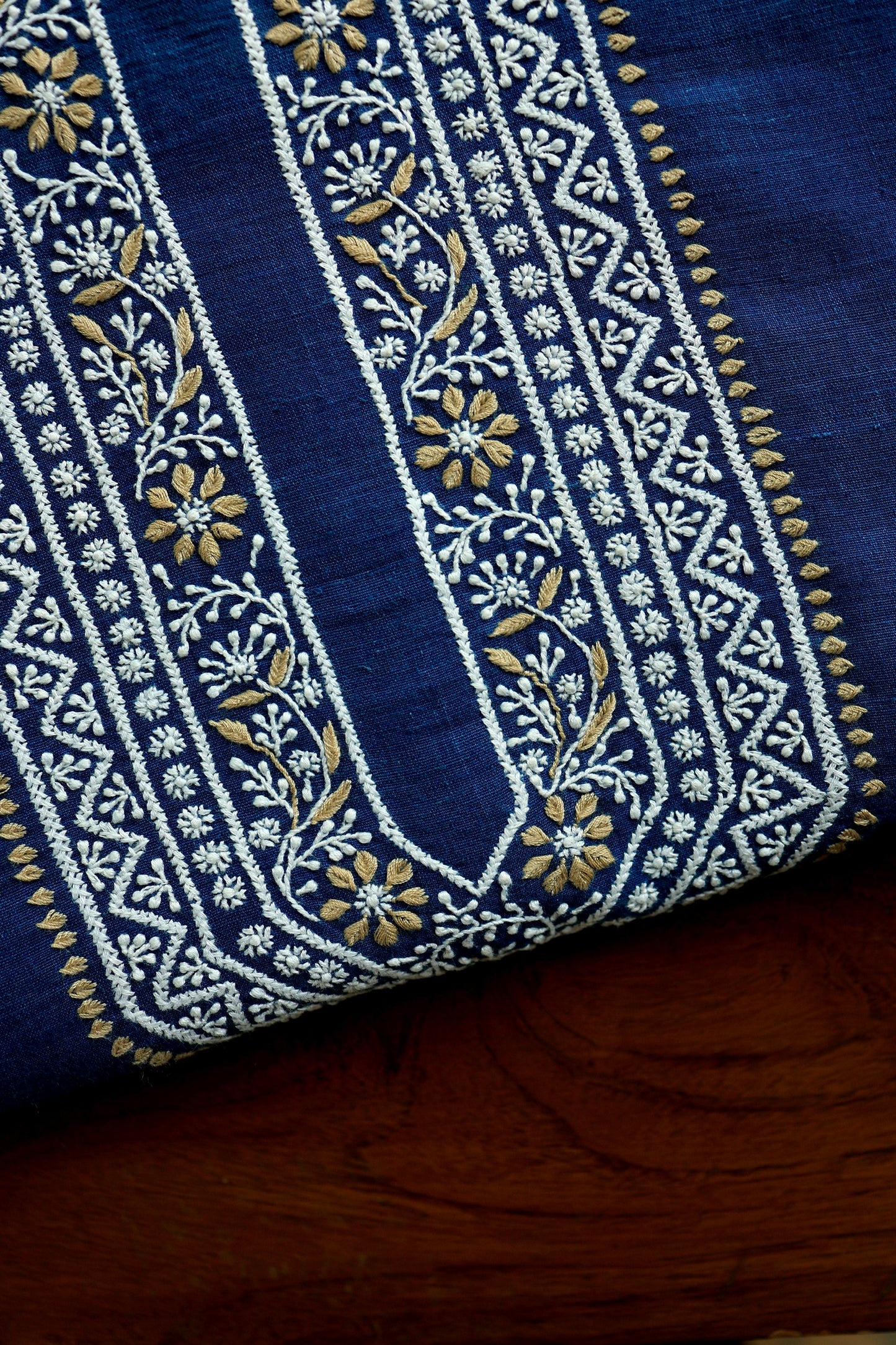 Ink Blue Malkha Handspun Khadi Kurtas Unisex Fabrics