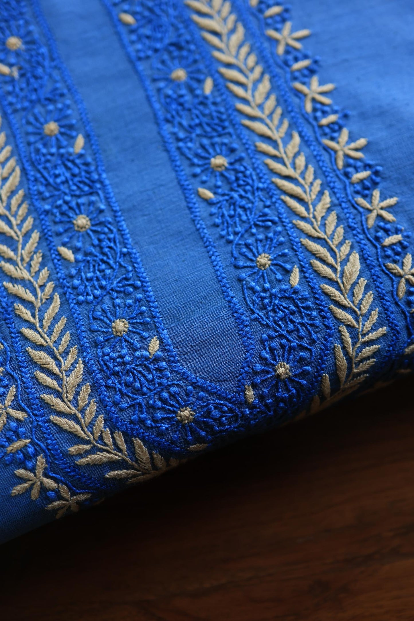 Ink Blue Malkha Handspun Khadi Kurtas Unisex Fabric