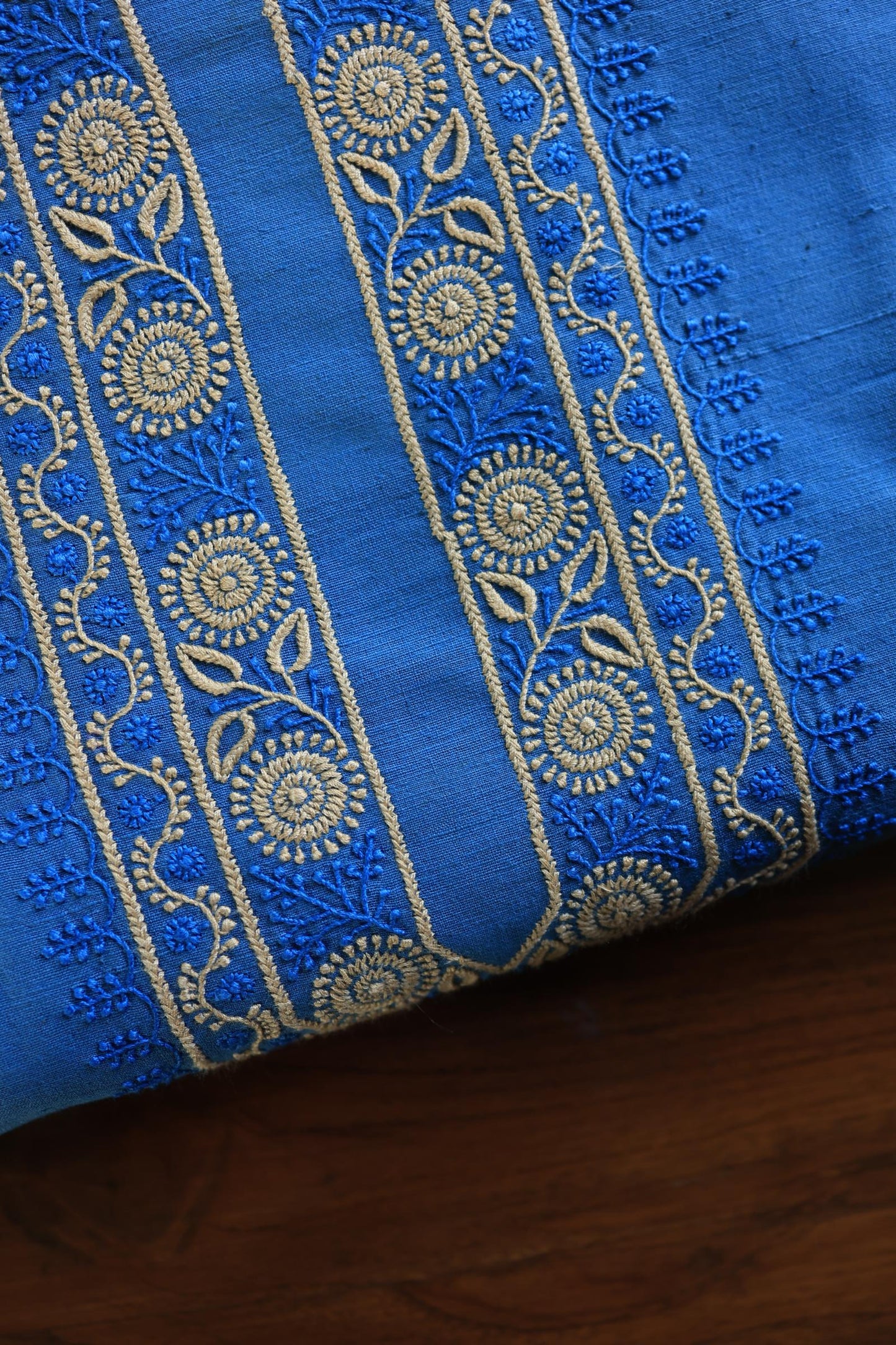 Ink Blue Malkha Handspun Khadi Kurtas Unisex Fabric