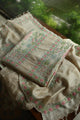 Intricate Natural Tussar Silk Chikankari RTW Jacket Unstitched Fabric