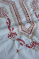 Ivory Shade Dhaka Cotton Unstitched Kurta & Dupatta Set