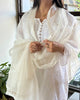 White Kamdani Noor Organza Dupattas