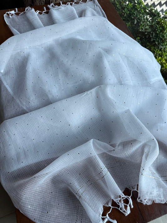 Kota Mukaish Kamdani Dupatta With Mukaish Dana Border