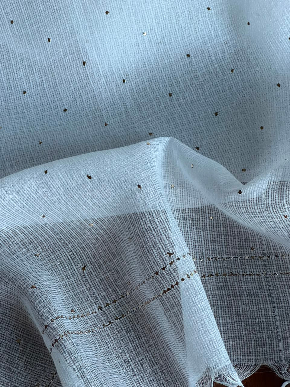 Kota Mukaish Kamdani Dupatta With Mukaish Dana Border