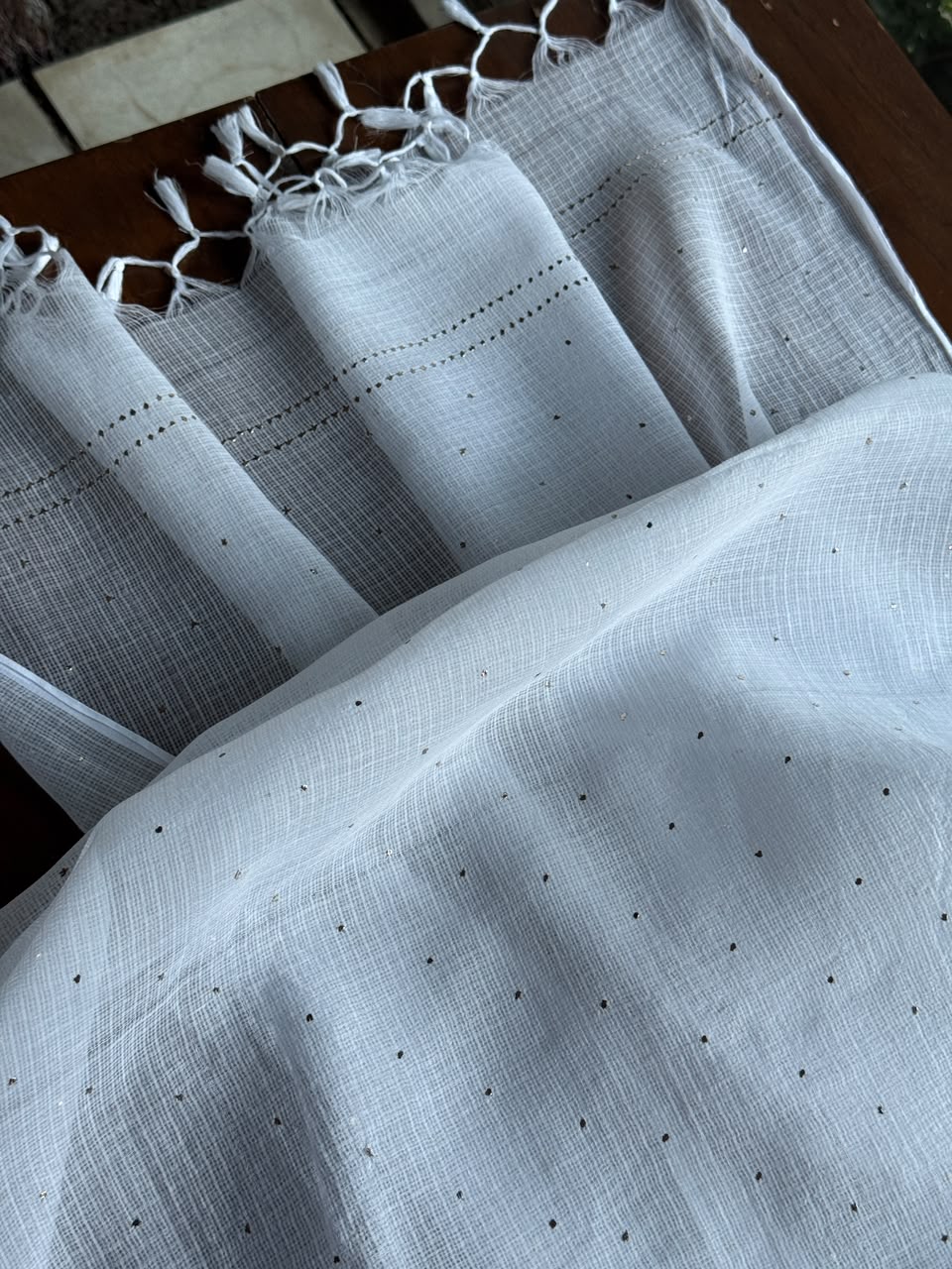 Kota Mukaish Kamdani Dupatta With Mukaish Dana Border