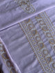 Lavender Shade Shade Unisex Chikankari Bengal Muslin Kurtas