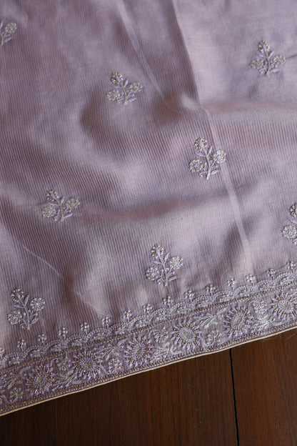 Lavender Shade Rasm Maheshwari Highlights Fabric