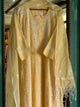 Lemon Sequinned Chikankari Kota Kurta & Dupatta Set