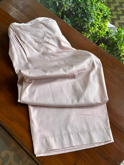 Light Beige Crush Mul Heavy Chikankari Yoke Kurta Set