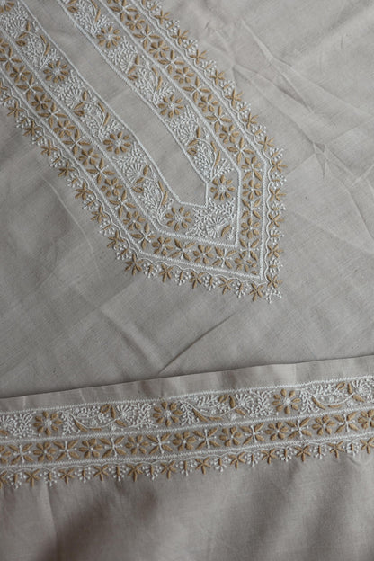 Light Beige Malkha Handspun Khadi Kurtas Unisex Fabric