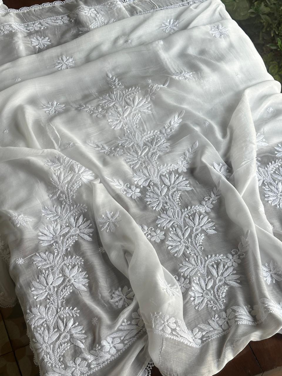 Mal Cotton Chikankari Dupattas
