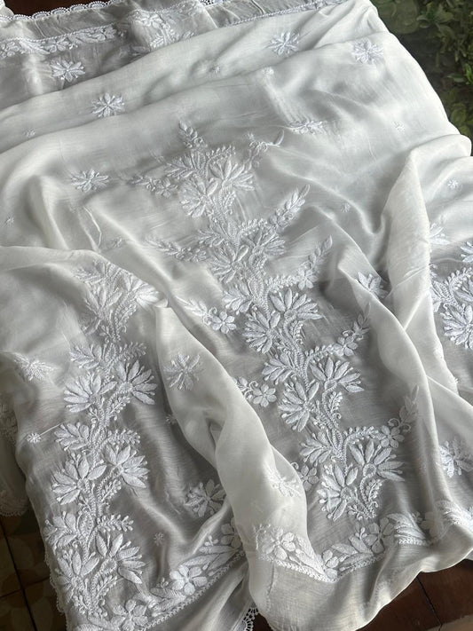 Mal Cotton Chikankari Dupattas