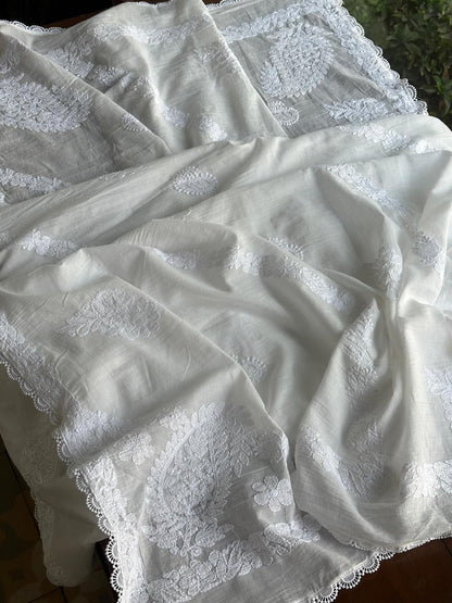 Mal Cotton Chikankari Dupattas