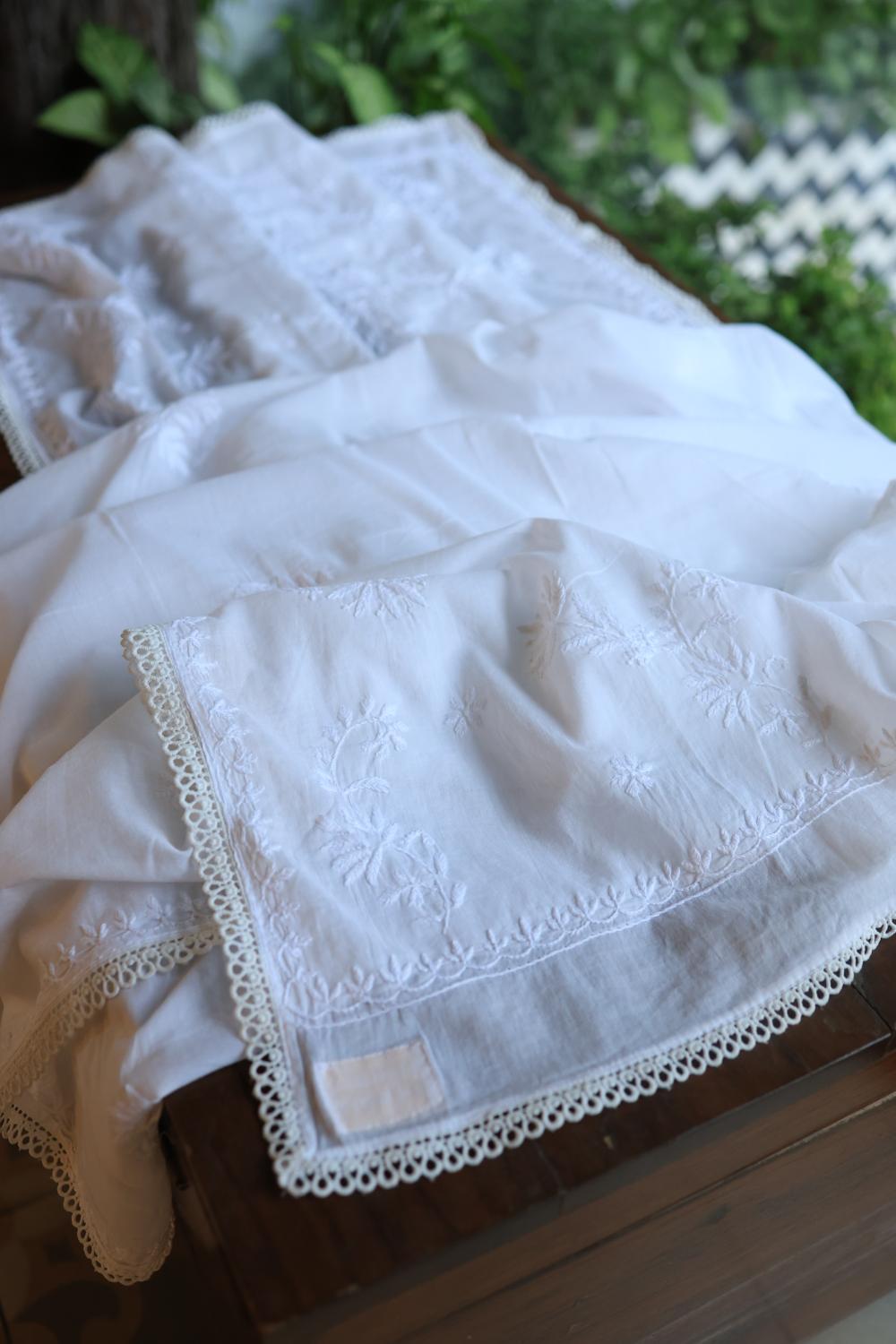 Mal Cotton Chikankari Dupattas