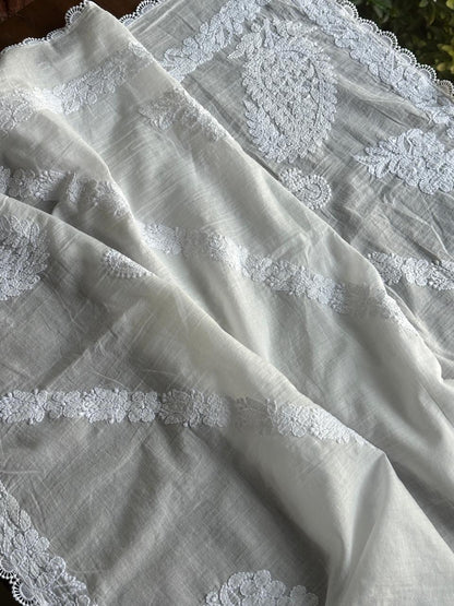 Mal Cotton Chikankari Dupattas