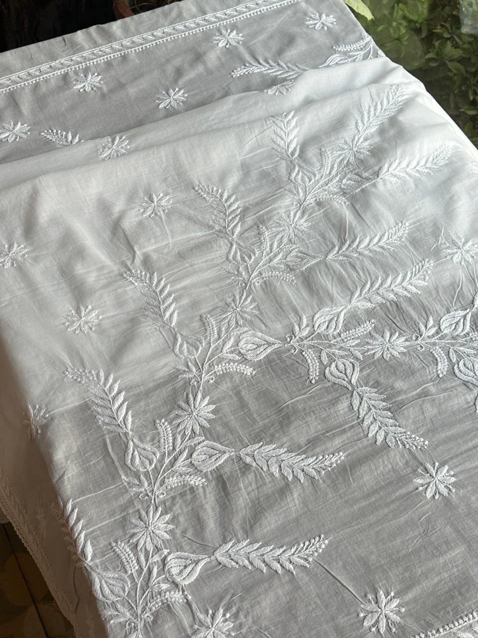 Mal Cotton Chikankari Dupattas