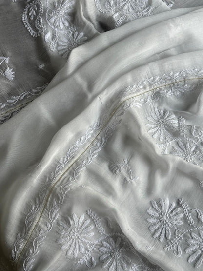 Mal Cotton Chikankari Dupattas