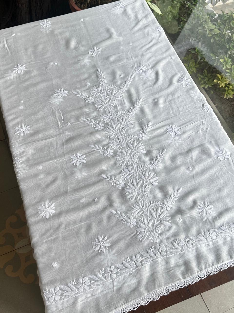 Mal Cotton Chikankari Dupattas